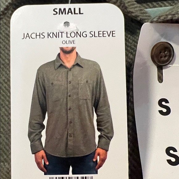 Jachs Olive Green Casual Button-Down Shirt - Picture 3 of 3